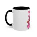 Fight Like a Queen Breast Cancer Awareness Coffee Mug – Pink Ribbon Accent Mug - Image 3