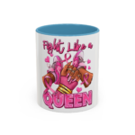 Fight Like a Queen Breast Cancer Awareness Coffee Mug – Pink Ribbon Accent Mug - Image 17