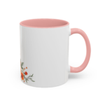 Floral Rose Accent Coffee Mug — Orange & Blush Bouquet Design (11/15 oz) - Image 10