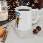 Travel Mug 11oz – "Catch Flights Not Feelings" Black Women Luggage Coffee Cup - Image 4