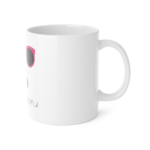 BeYOUtiful Ceramic Mug — Pink Sunglasses Lip Art 11oz - Image 4