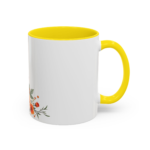 Floral Rose Accent Coffee Mug — Orange & Blush Bouquet Design (11/15 oz) - Image 26