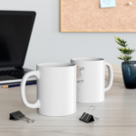 Minimalist Line Art Face Ceramic Coffee Mug — 11oz & 15oz - Image 6